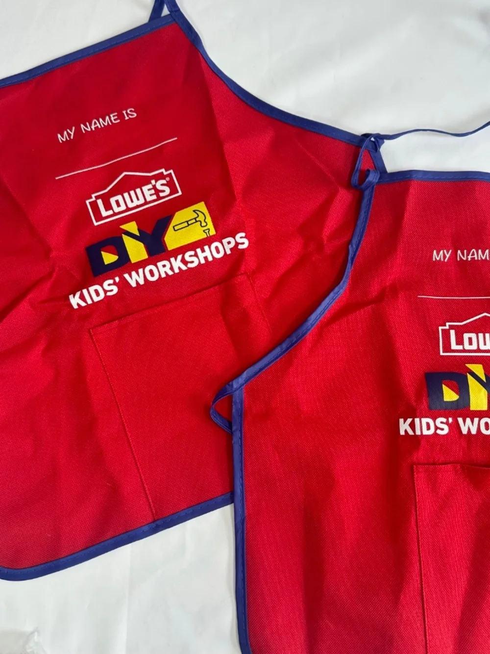Kid's Lowe's Lot 2 Aprons 2 Bulldozer & 1 Monster Truck Kits 2 Safety Glasses